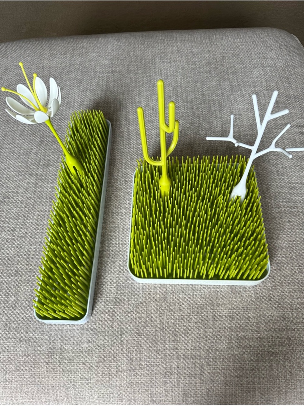 Modular Grass Bottle Drying Rack - Lime Green